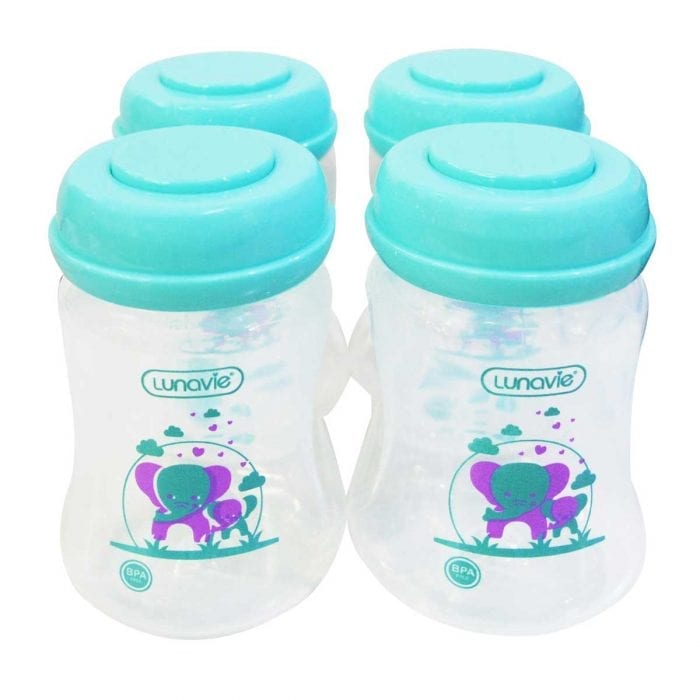 wide neck breast milk storage bottles