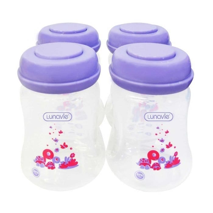 wide neck breast milk storage bottles