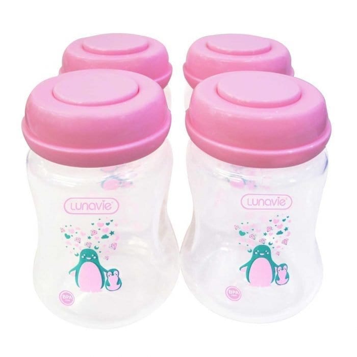 wide neck breast milk storage bottles