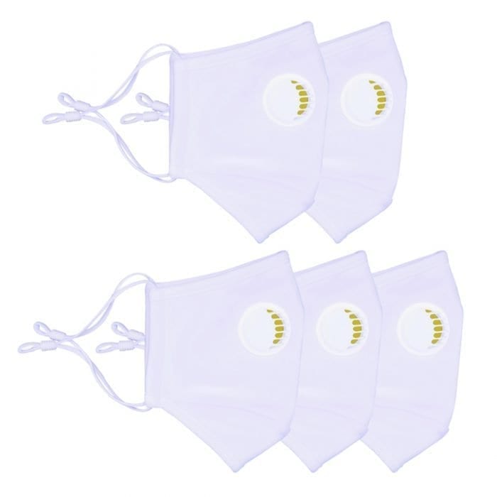 Air Face Mask-White 5 pcs-jpg